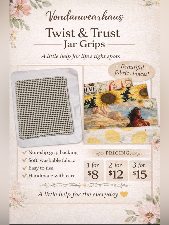 Hand Crafted Other - Hand Crafted Twist & Trust Jar Grips